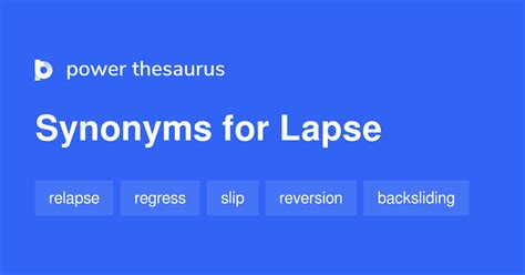 lapse synonym.